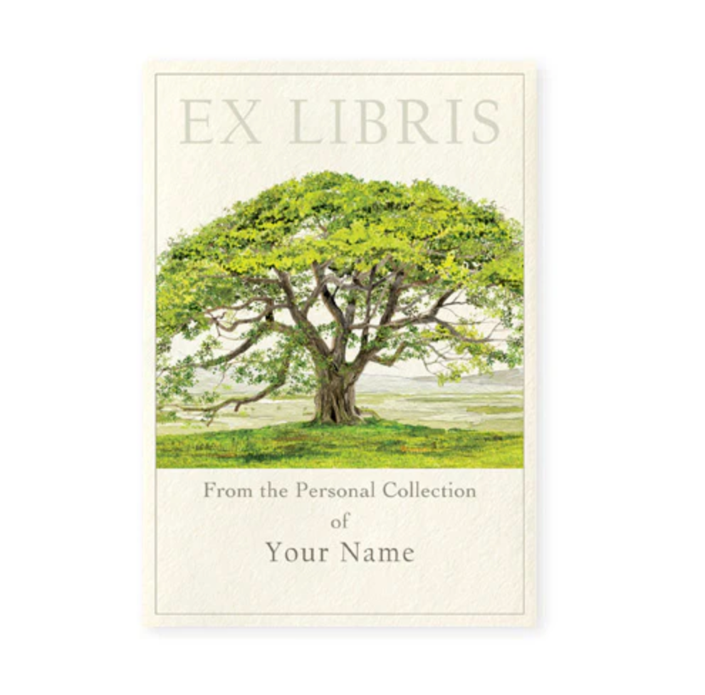 Bookplates, English Oak, Set of 40