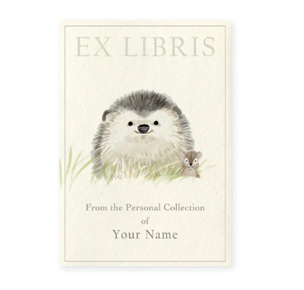 Bookplates, Lil Hedgie, Set of 40